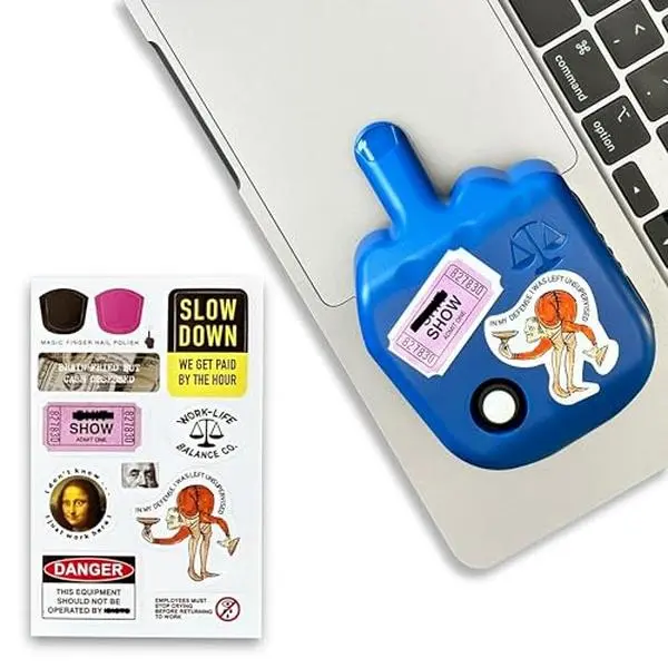 Not compatible with Dell or HP touchpads - Laptop Trackpad Jiggler -AA Battery Lasts 6 Months -Undetectable -Cordless Mouse Jiggler -Keeps Touchpad Active, Laptop Awake -Mechanical Mouse Mover -ON/Off Switch (Blue)