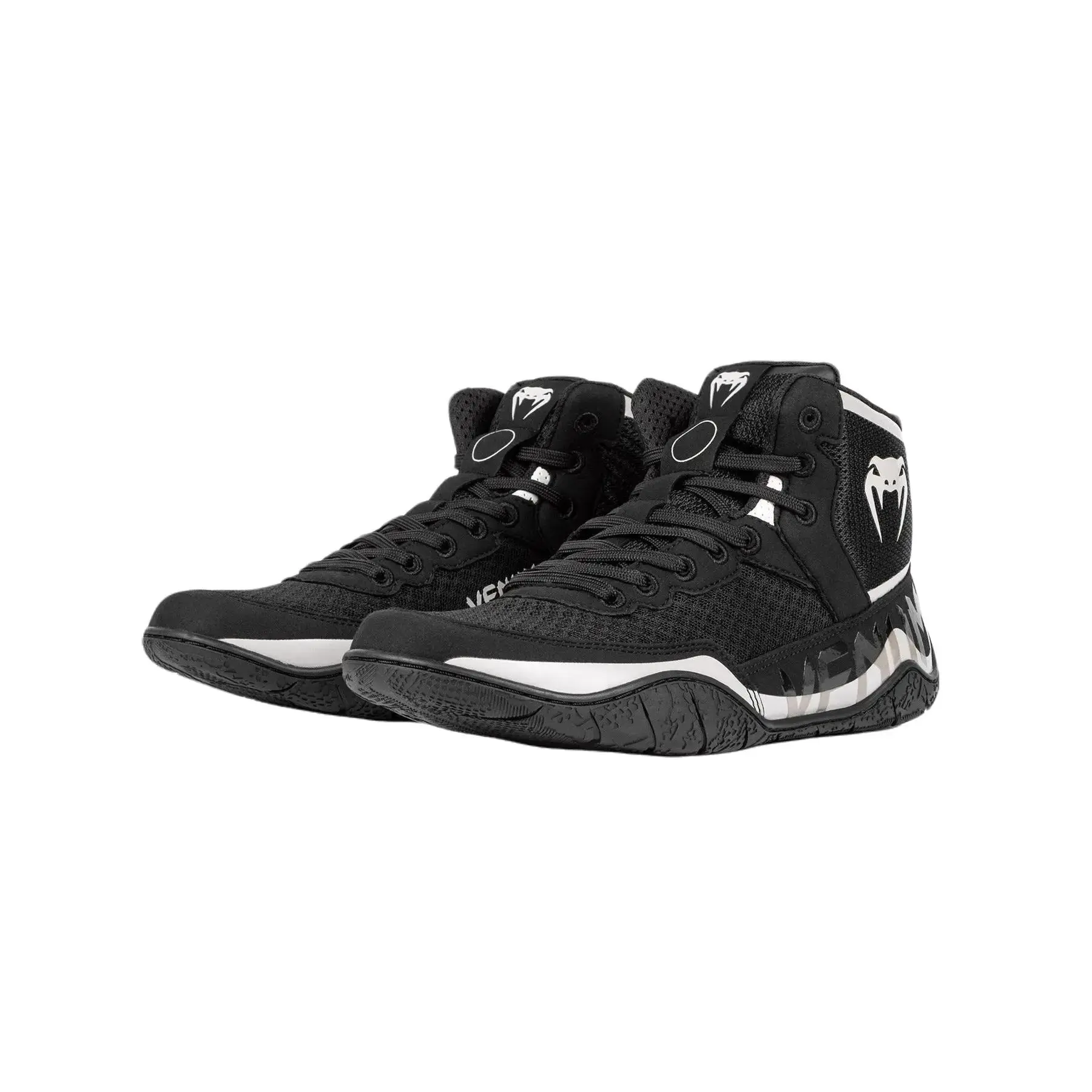 Venum Elite Wrestling Shoes - Black/Sand