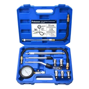 Petrol Engine Compression Tester Kit; 300 Psi Engine Cylinder Compression Tester with M10 M12 M14 M16 M18