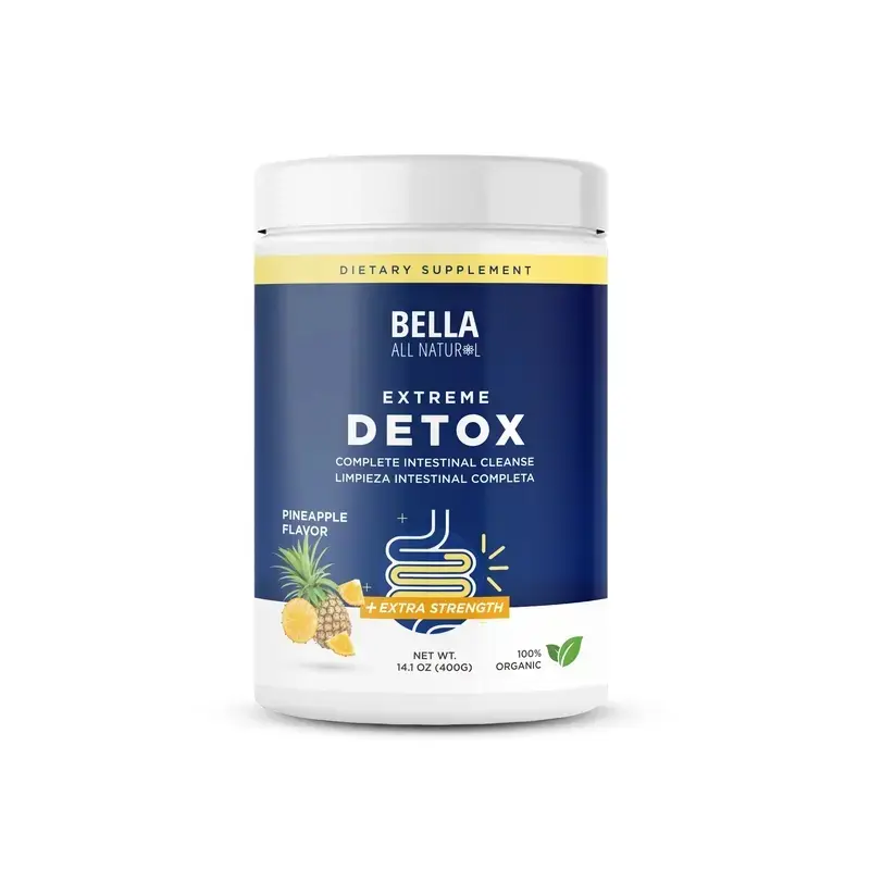 Bella All Natural - Colon Cleanse - 400grams ，Piña Powder and Probiotics Iced Coffee Duo - Made in US