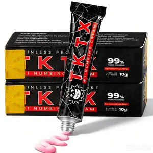 TKTX Tattoo Numbing Cream - Limited Edition Painless Procedure 99% Very Strong - For Tattoos - Laser Removal - Waxing - EyebrowThreading - Tattoo External Cream - 10g