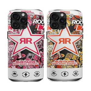 Rockstar Energy Drink-Inspired Themed Phone Case Premium Matte Texture Anti-Fingerprint For IPhone 17-11, Pro Max, Pro Plus, and Samsung S26-22 Protection Safety