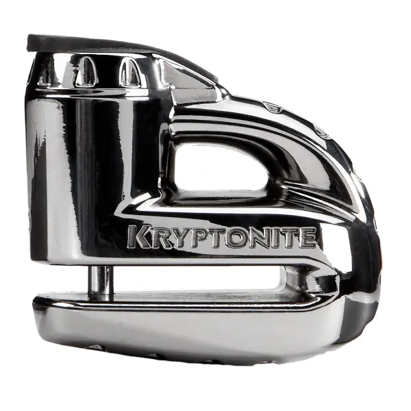 Kryptonite Keeper 5-S2 Disc Brake Lock, Chrome Stapler Style High-Security Vehicle Lock with 5mm Pin, Weatherproof, Includes Reminder Cable, Motorbike