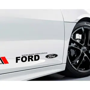 Waterproof Car Door Side Sticker, Ford Logo Decal, Body Modification Decoration, Durable Vinyl Wrap, Easy to Apply, Enhance Vehicle Style, Car Decals, Automotive Decals, Decal For Cars, Car Stickers