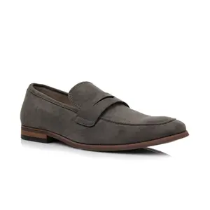 Ferro Aldo Dylan classic moc-toe penny loafers, in fossil Grey, Men's Size 6.5 - 13