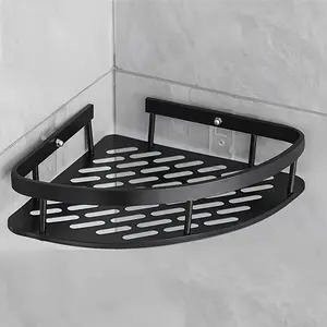 High quality corner shower rack, no drilling required wall mounted bathroom shelf organizer, efficient drying, durable metal bathroom items, bathroom organizer and storage, Bathroom Necessities