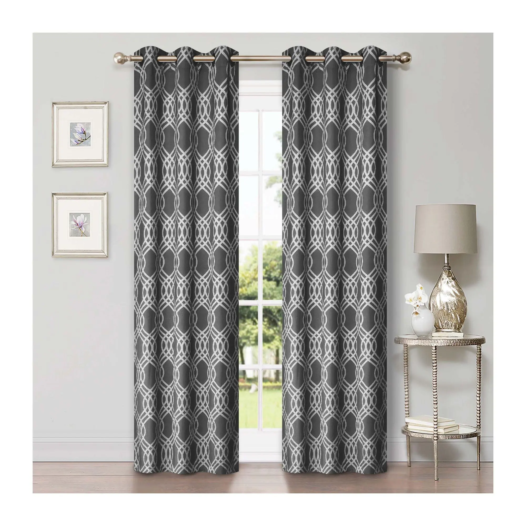 Superior Set of 2 Room Darkening Blackout Curtains, 42X96