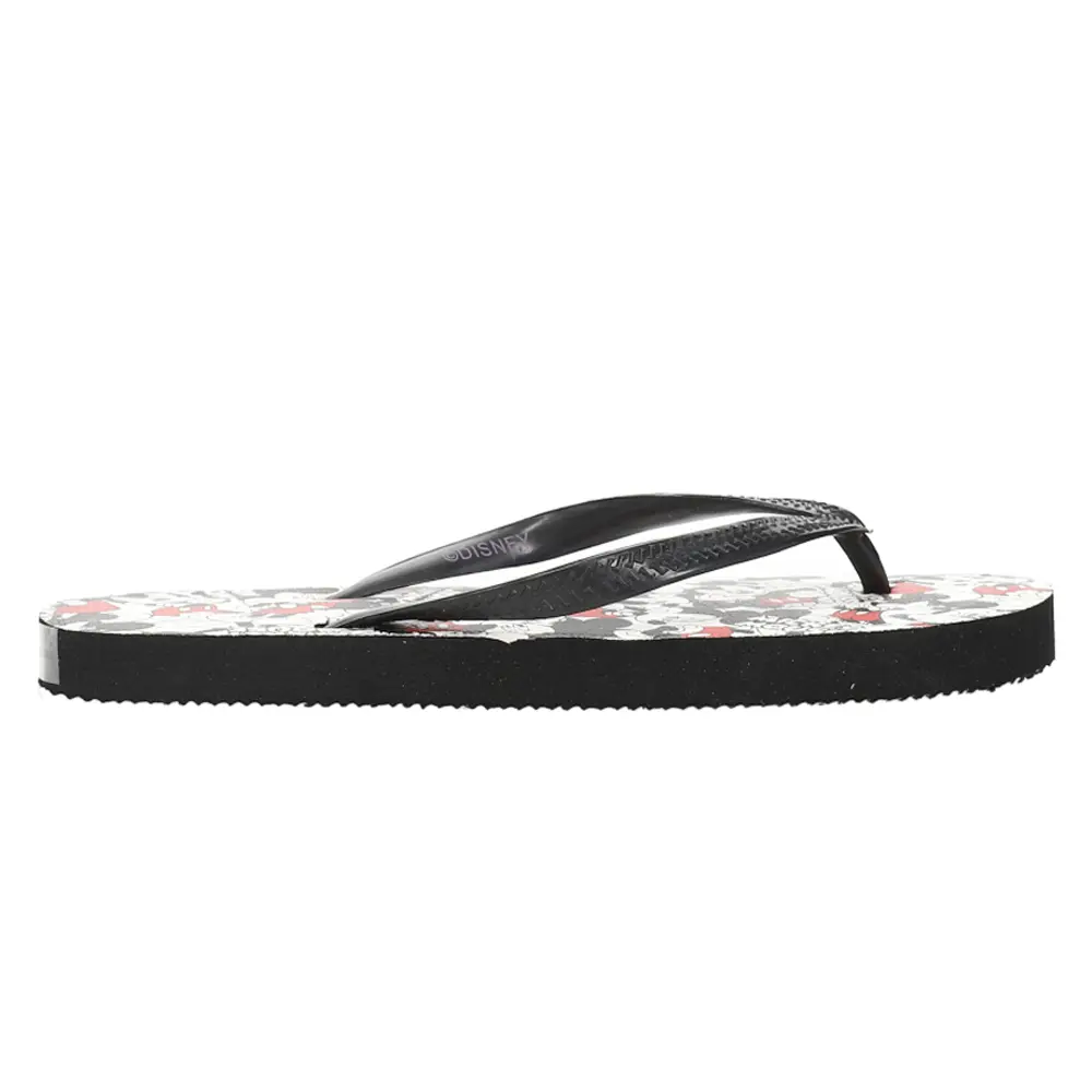 Disney Womens Retro Mickey Mouse Flip Flops Casual Sandals Casual - Black, Red, White