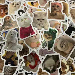 5-Pack Random Cat Dog Stickers – Cute Waterproof Stickers for Bottle, Laptop & Journal