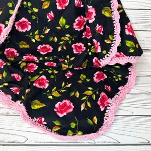 Rosy Flannel Receiving Blanket
