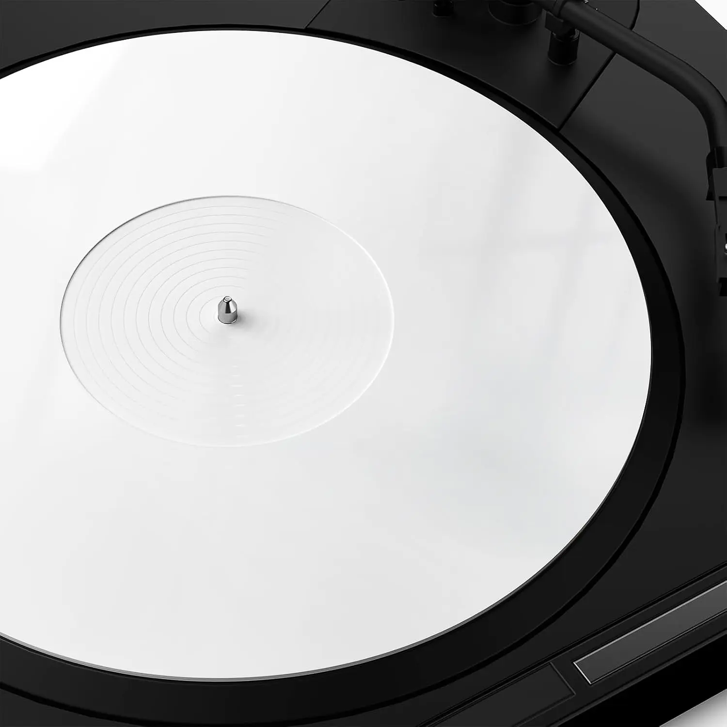 TAKMORK 12" White Acrylic Turntable Platter Mat - Studio Quality Accessory for Vinyl Record Players, 12" Record Ready, 12" Vinyl Fit