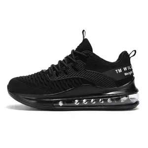 Men's Air-Cushioned Soft-Sole Running Shoes — Casual, Breathable Mesh Footwear. Comfortable, Height-Enhancing, and Non-Slip Walking Shoes; Stylish Sneakers Ideal for Gym Workouts, Training, and Work. Suitable for Students and Outdoor Runners.