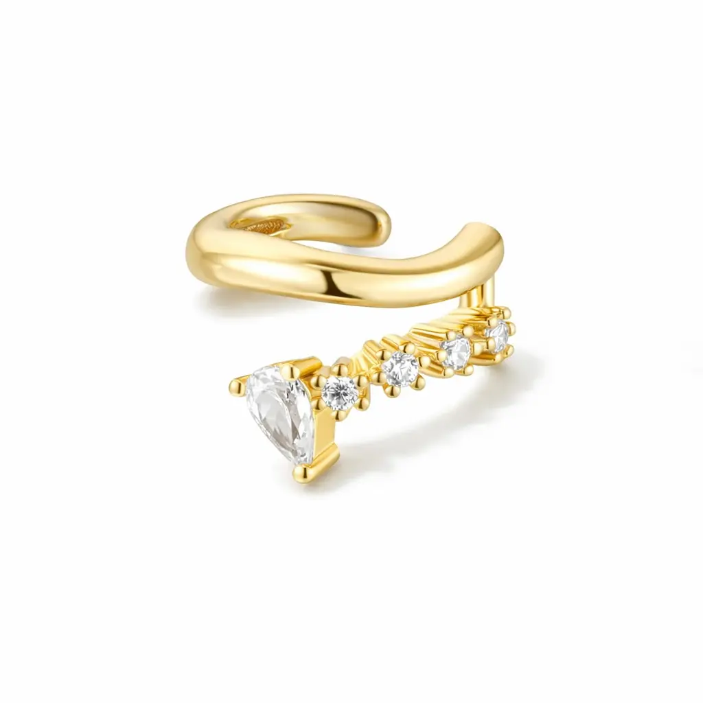 Tatum Ear Cuff - 18k Gold Plated 925 Sterling Silver