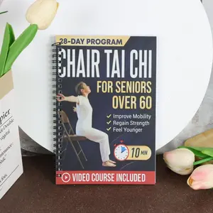 One-Minute Daily Exercise Guide, Seated Tai Chi Practice, Enhance Joint Flexibility, Regain Strength, Improve Mobility, Feel Younger, Quick Morning Workout Routine, Health & Wellness, Video Course Included