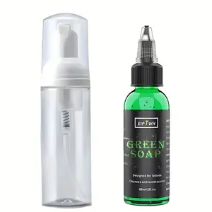 NISIMP Professional Aesthetic Tattoo Soap (2.03 oz) - Ultra-Concentrated Foam Pump Cleanser, Quick-Lather Formula for Pre & Post Tattoo Care, Residue Removal, Gentle Cost-Effective Option for Artists