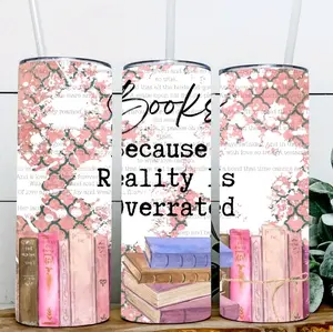 Books Because Reality is Overrated Tumbler