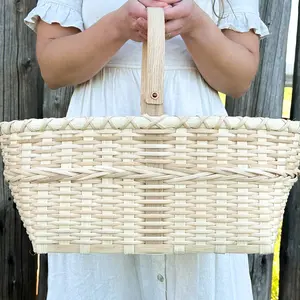 Brittany Stanton Heirloom Rattan Market Basket - Eleanor