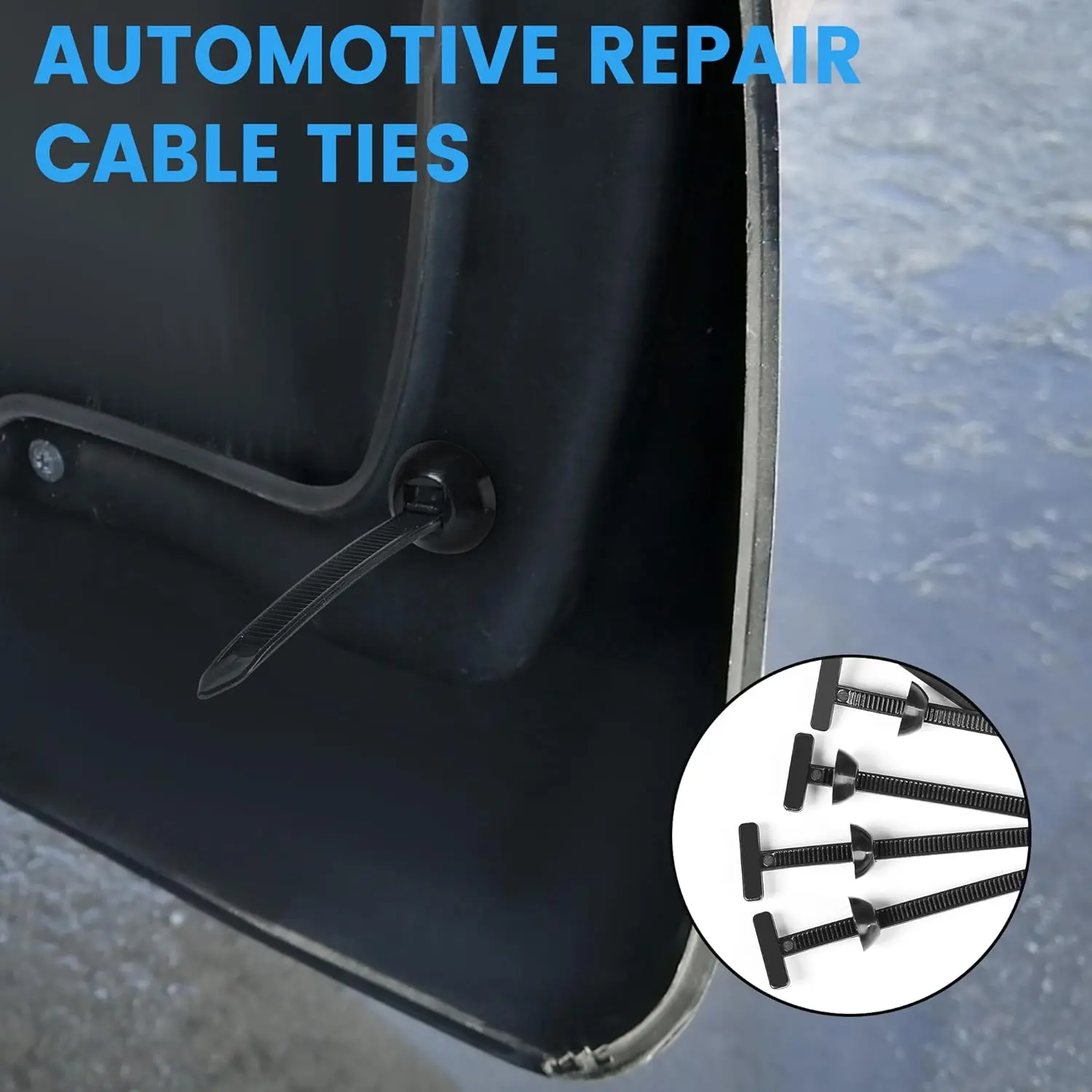 100-Pack Nylon Universal Cable Tie Buckle – Heavy Duty Self-Locking Zip Tie Clips For Car Repair, Cable Management, And Everyday Fastening