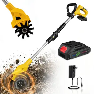 Cordless Tiller Electric Cultivator, Wireless, Weed Removal