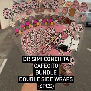 SIMI CONCHITA CAFECITO DOUBLE SIDE CUP WRAP BUNDLE (6PCS)