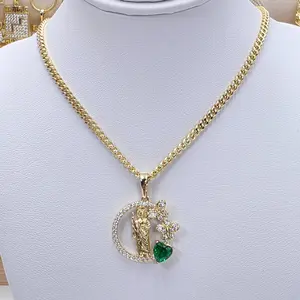 2San Jude Pendant and Chain 23 Inches C16 Gold-Plated Finish Symbolizing Hope Faith and Protection Ideal for Everyday Wear or Gifting