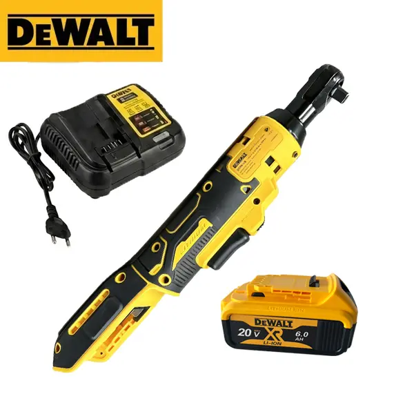 DEWALT DCF512 Rechargeable Brushless Ratchet Wrench Kit - 1/2 in. Square Drive, 250 RPM Variable Speed, LED Light, 70 ft-lbs Torque, Car Tools for Automotive Repair & Tight Spots