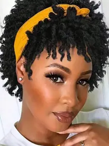 Short Dreadlock Wig For And Men Afro Faux Locs Dreads Wig Heat Resistant Short Braided Wigs For Women