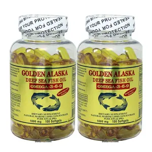 2 x Gold Vitamin Golden Alaska Deep Sea Fish Oil Omega 3 6 9 1000 mg 100 SG