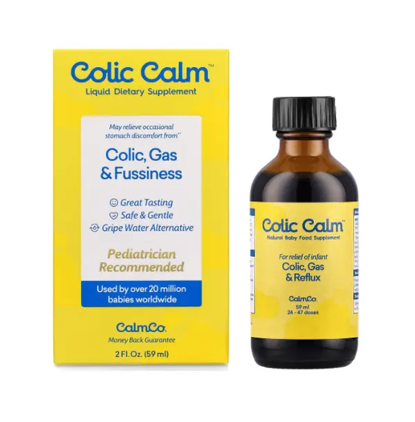 Colic Calm Liquid Dietary Supplement - Natural Gripe Water for Baby Colic Relief, Healthcare Support