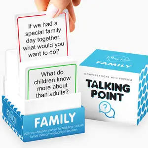 Family Conversation Cards | 200 expert-crafted prompts to build lasting bonds Your kids will remember | Talking Point Cards | No prep or pressure