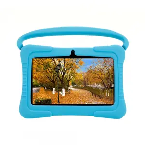 Good Gift 7 inch Kids Rechargeable Learning Tablet Android PC with Educational Apps Fun Animal Themes for Boys Girls