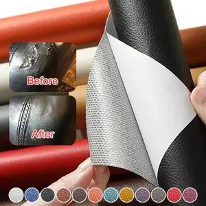 50*137cm Pvc Big Litchi Lychee Grain Artificial Synthetic Leather For Sofa Bag Chair Shoes Car foot mat Faux Leather Fabric Litchi Grain Texture PU Microfiber Faux Leather for Sofa, Car Seat, Furniture and Handbags