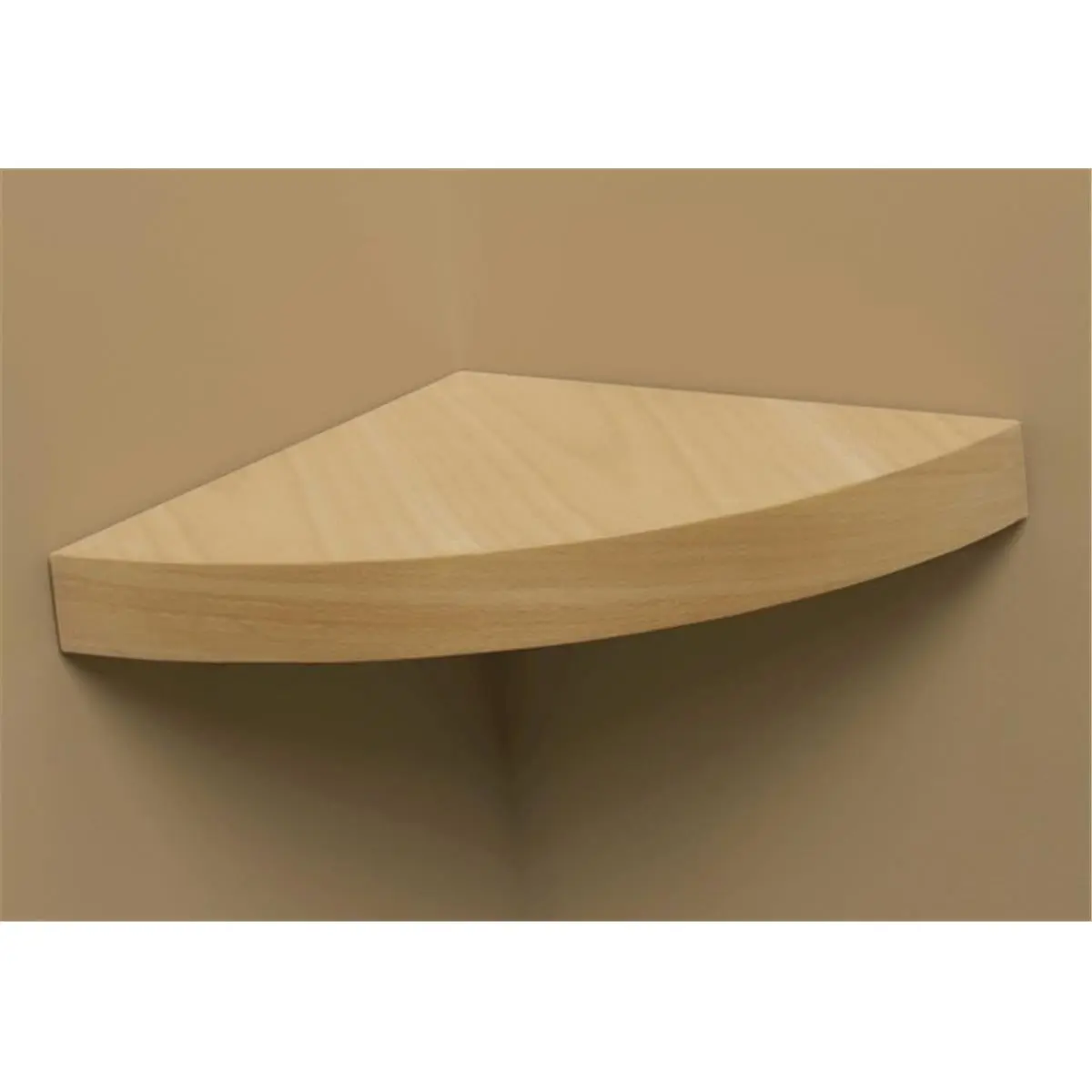 212 MAIN Grande Wall-Mount Wooden Square Corner Shelf - 12x12x1.75"/12x12 in Beech Wood, Contemporary Design, Hidden Brackets, Commercial/Office Furniture, Room Accessory