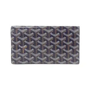 Pre-owned Goyard Canvas Small Leather Goods Richelieu Coated Long Wallet