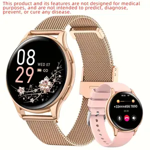 Smartwatch supporting wireless calls, 19 sports modes, music player, pedometer — a perfect birthday gift for both men and women, suitable for Christmas and Halloween, compatible with Android and iOS.