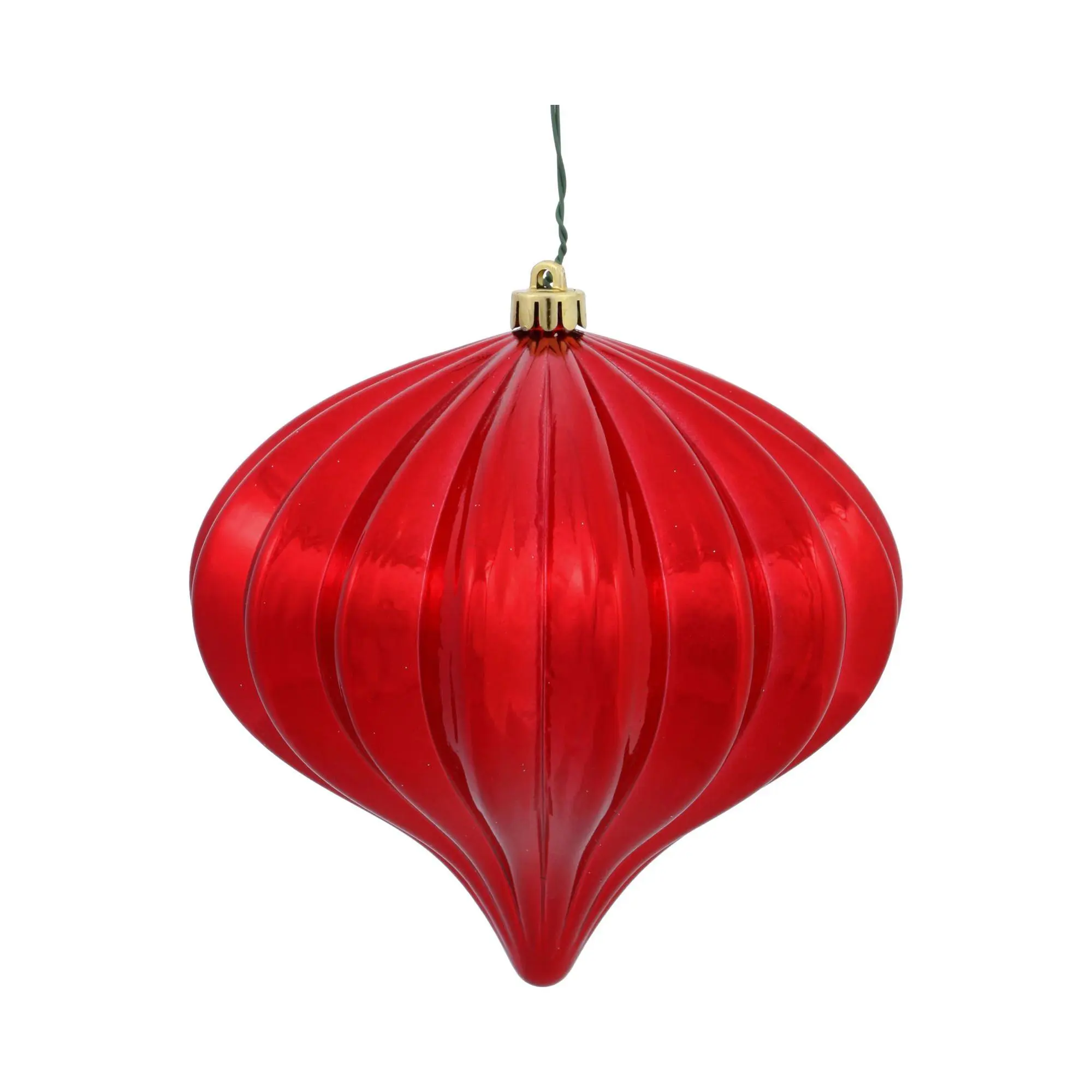 Vickerman 5.7" x 5.5" Red Shiny Onion ChristmasOrnament