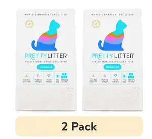 (2 pack) PrettyLitter Cat Litter - 8 lb Health Monitoring Cat Litter