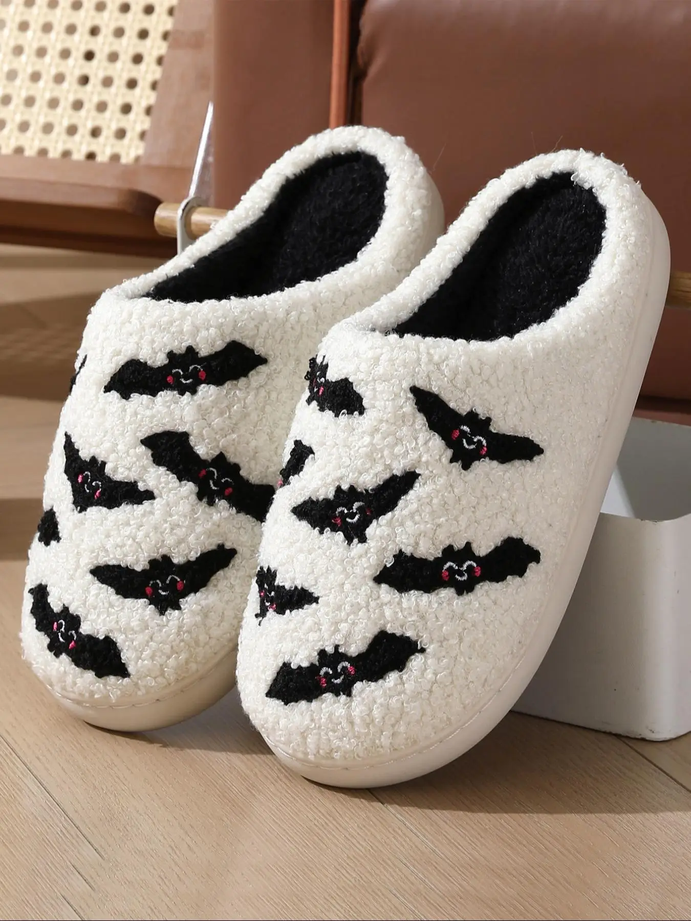 Women's Plush Slippers, Casual Soft Comfortable House Slippers for Women, Warm Slippers for Indoor & Outdoor Use for Fall & Winter, Birthday Gifts