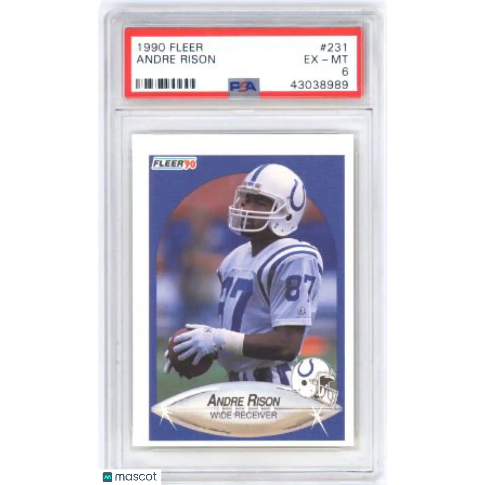 Andre Rison PSA 1990 Fleer #231 Football 6