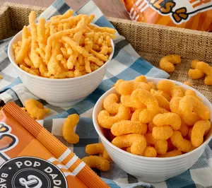 Pop Daddy (4) 6oz Bags Classic Cheddar Baked Cheese Puffs or Curls Pop Daddy (4) 6oz Bags Classic Cheddar Baked Cheese Puffs or Curls