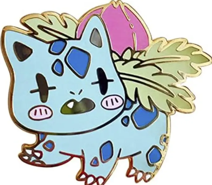 Ivysaur Enamel Pin, Anime Cute Clothing Pins, Gifts for Her, Gifts for Him, Bulbasaur Evolutions, Venusaur, Christmas, Kawaii, Birthday Gifts, Kids