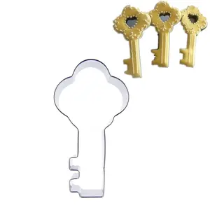 Key-Shaped, Stainless Steel Cookie Cutters That Are Easy to Release, Perfect for Home Baking And Treats for Bakeries, Suitable for Both Clay And Baking, Ideal for Wedding, Valentine'S Day, And Birthday Party Decorations