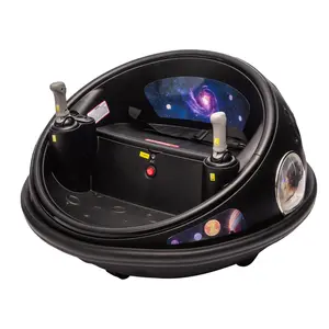 Black 12V Kids Electric Bumper Car with Parent Remote Control, 360° Spinning & Music, 2 Speed Modes, Safety Belt - Ride On Toys for Toddlers 2-3 Years Planet Manual Car