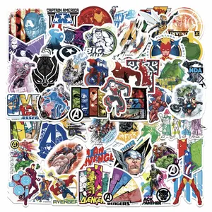 Marvel Avengers Stickers 50pcs Pack for Fans Ideal for Decorating Space and Adding Fun to Collections Perfect for All Ages