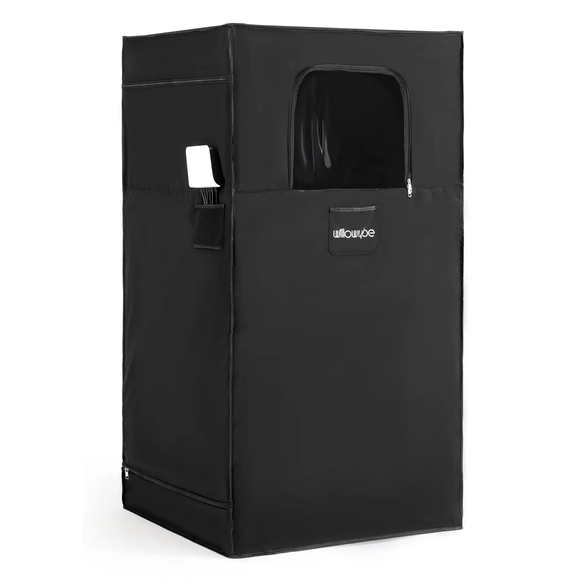 portable infrared sauna for home with 6 Heating Plates, sauna tent, Foot Heating Pad and LED Warm Light, dry infrared sauna box for full body, Personal Home Spa