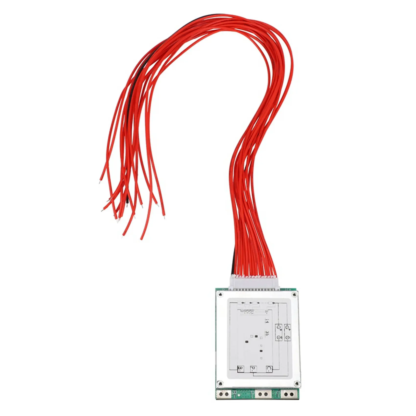 14S 52V 35A Li-ion Battery Protection Board - Metal PCB BMS with Balance Function, Battery Monitoring, 58.8V Compatibility, 69*51.5*10mm Size, Overcharge Detection, Short Circuit Protection for E-Bikes & E-Scooters, 58.8V Comp.