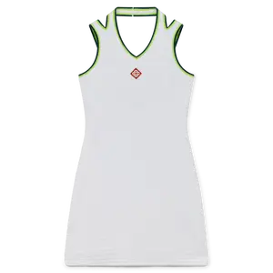 CASABLANCA Textured Velour Tennis Dress Womens Apparel