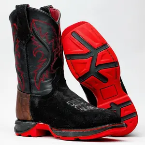 Black Rough-Out Leather Boots With 3D Lightweight Sole - Composite Toe