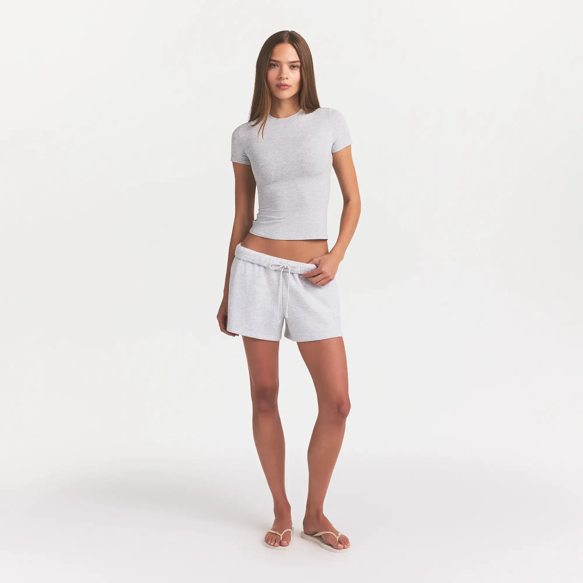 SKIMS COTTON JERSEY T-SHIRT SKIMS COTTON JERSEY T-SHIRT