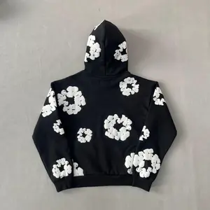 Denim Tears Hoodie Unisex Men Women Flower Hoodies Youth Puff Print Y2k Set Sweatshirt Teen Clothing Designer Trendy Spring Outfits Cute Tops Casual Classic Fabric Menswear